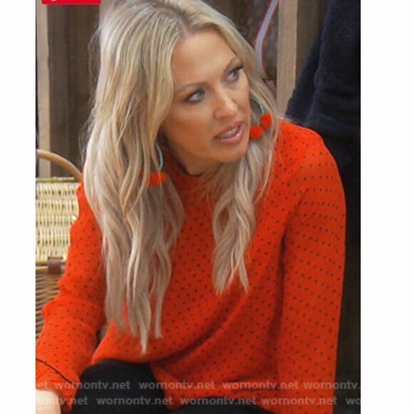 Ganni Pleated Georgette Polka Dot Plissé Blouse 38 - Picture 9 of 13